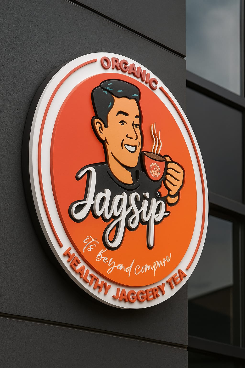 Jagsip 3D Signboard on Building Exterior